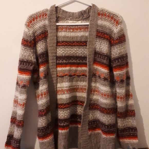 šHollister Striped Knitted Cardiganš